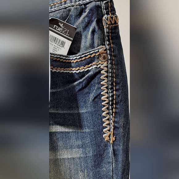 Premier Sz 5/6 Low Rise Skinny 'Bold Pockets*Stitching*Button' Jeans - Picture 5 of 15